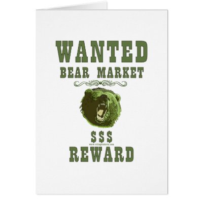 Bear Market Reward Greeting Cards by HappyDoggies