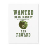 Bear Market Reward Postcard