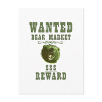 Bear Market Reward Postcard