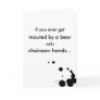 Bear Mauling Romance Greeting Card