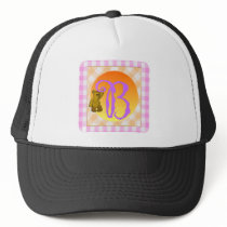 Bear Monogram B hats by Castleinc Bear Monogram B hats