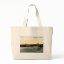 Bear Mountain Bridge, Hudson River NY Vintage 1927 Canvas Bag