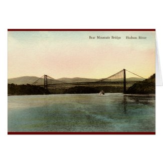 Bear Mountain Bridge, Hudson River NY Vintage 1927 card