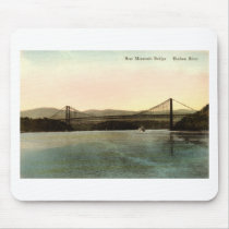 Bear Mountain Bridge, Hudson River NY Vintage 1927 Mouse Pads