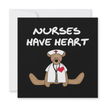 Bear Nurses Have Heart T-shirts and Gifts Personalized Announcement