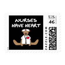Bear Nurses Have Heart T-shirts and Gifts Postage Stamps