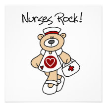 Bear Nurses Rock T-shirts and Gifts Personalized Announcements