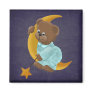 Bear on the Moon Refrigerator Magnet