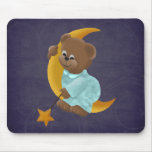Bear on the Moon Mousepads