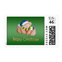 Bear Ornament Christmas Stamp