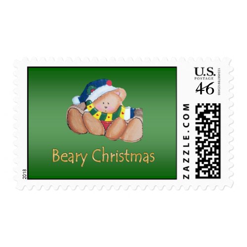 Bear Ornament Christmas Stamp stamp