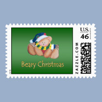 Bear Ornament Christmas Stamp