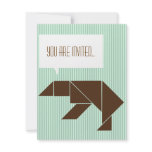 bear party like animals invitation