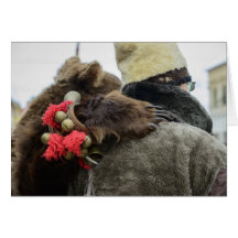 Bear paw greeting card