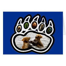 Bear Paw Greeting Cards