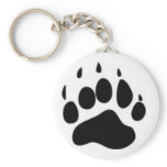 Bear Paw Print Key Chains