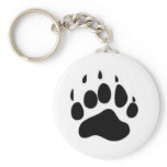 Bear Paw Print Key Chains
