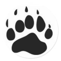 Bear Paw Print stickers by rogerme Bear Paw Print stickers