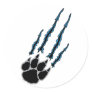 Bear Paw Rip Sticker