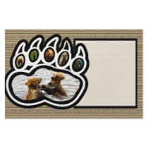 Bear Paw Personalized Stationery