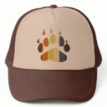 Bear Paw Stripe Cap Trucker Hats