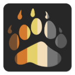 Bear Paw Stripe Sticker