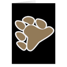 BEAR PAW SYMBOL 3D CARDS