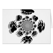 Bear Paws Greeting Card