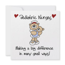 Bear Pediatric Nurses T-shirts and Gifts Announcement