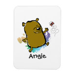 Bear Playing With Butterfly magnets