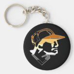 Bear Pride Baseball Keychain