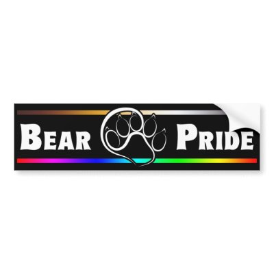 Bear Pride Bumper Sticker by EMDesigns
