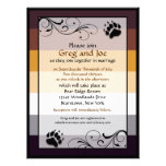 Bear Pride Custom Gay Wedding Invitations invitations