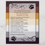 Bear Pride Custom Wedding/Ceremony Programs flyers