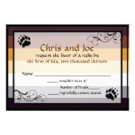 Bear Pride Custom Wedding/Ceremony RSVP Cards invitations