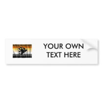 BEAR PRIDE FLAG FLYING BUMPER STICKER