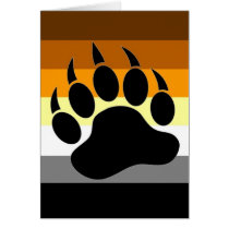 Bear Pride Paw Greeting Cards