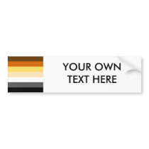 BEAR PRIDE STRIPES BUMPER STICKER