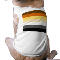 BEAR PRIDE STRIPES DOGGIE TEE SHIRT