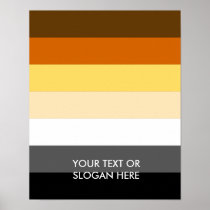 BEAR PRIDE STRIPES POSTER