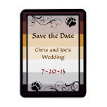 Bear Pride Wedding Save-the-Date Magnets magnets