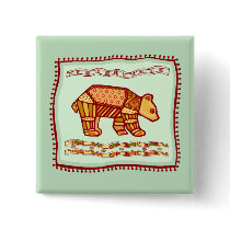 Bear Quilt Button