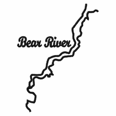 Bear River Logo (Black) Embroidered Shirt by apatten4026