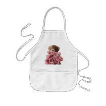 bear roses childrens apron