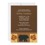 BEAR Rustic Lodge style 5x7 Bridal Shower Invite