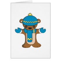 Bear Season's Greetings Card cards