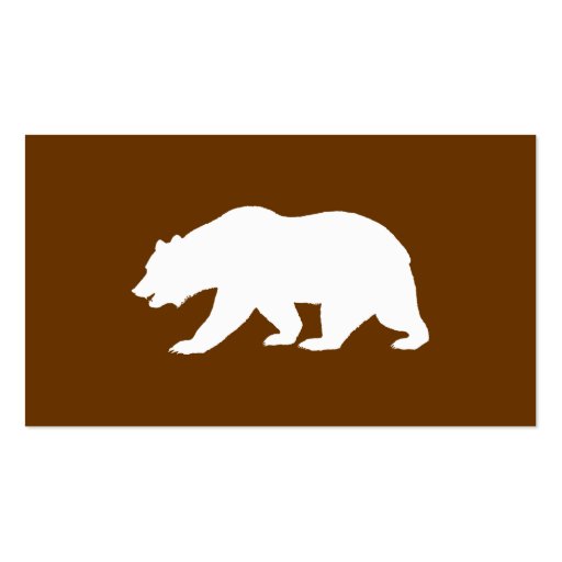 Bear Shape Business Card Templates