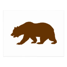 Bear Shape Post Card