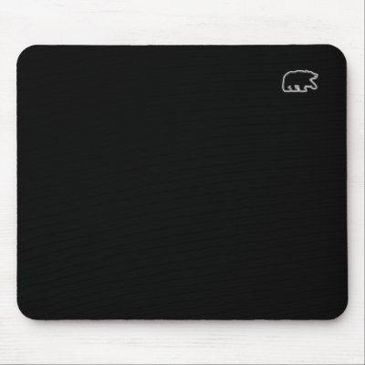 Bear Silhouette Mousepad by BearOnTheMountain