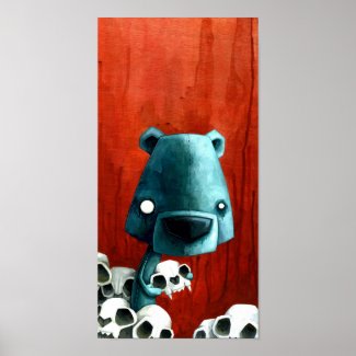Bear skull print